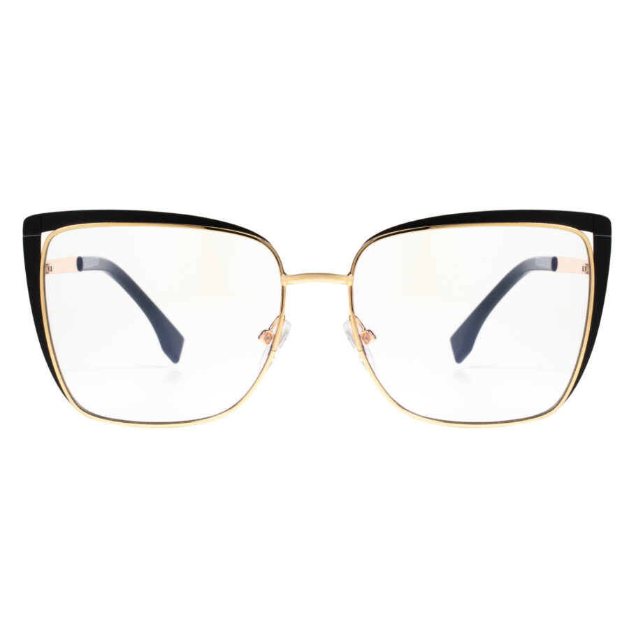 okulary damskie czarno-złote ROMA