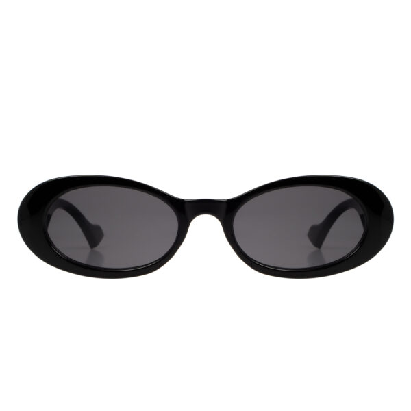 czarne owalne okulary przeciwsłoneczne CALI