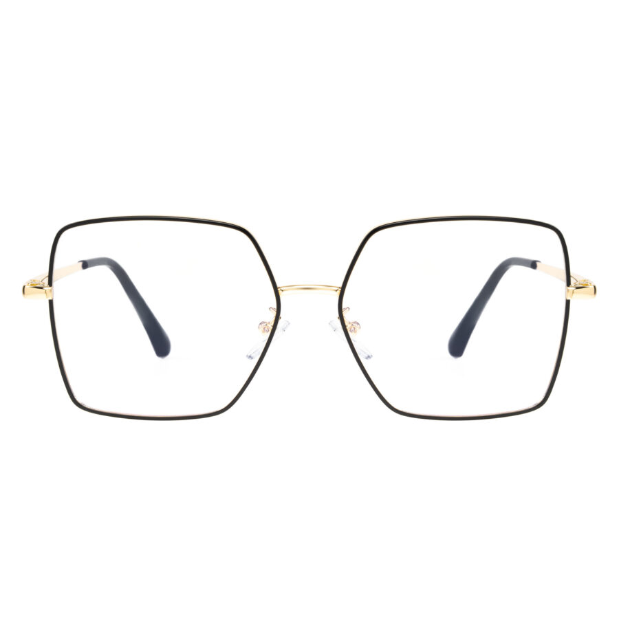 okulary damskie oversize z nakładką przeciwsłoneczną MIA