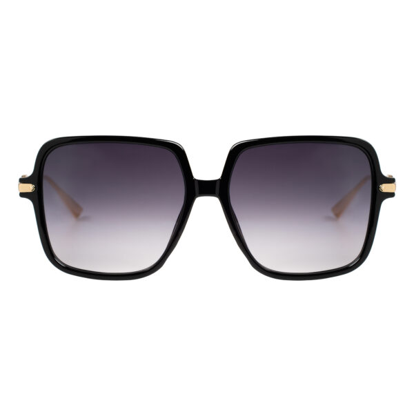 okulary przeciwsłoneczne damskie kwadratowe czarne DIVA