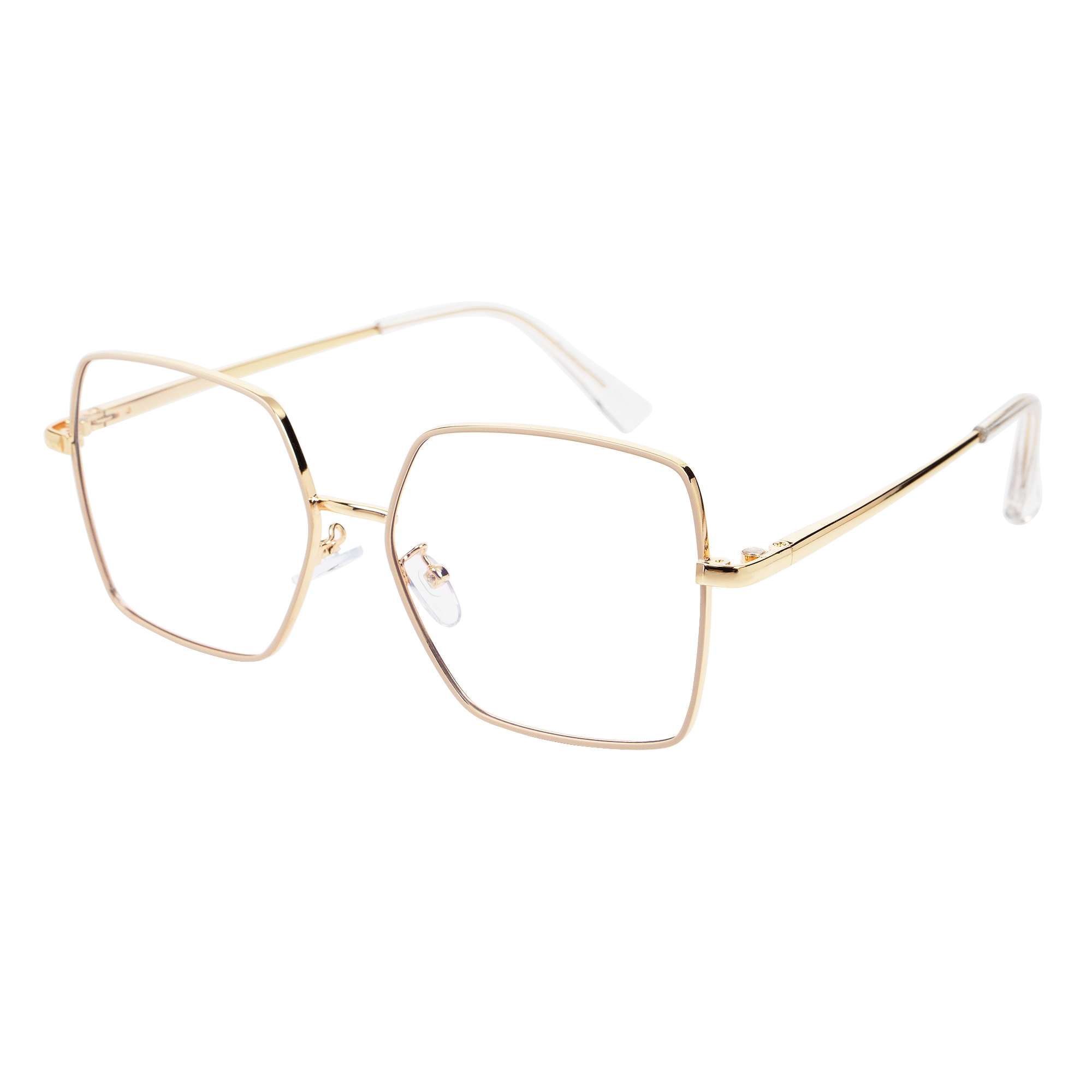 okulary damskie oversize z nakładką przeciwsłoneczną