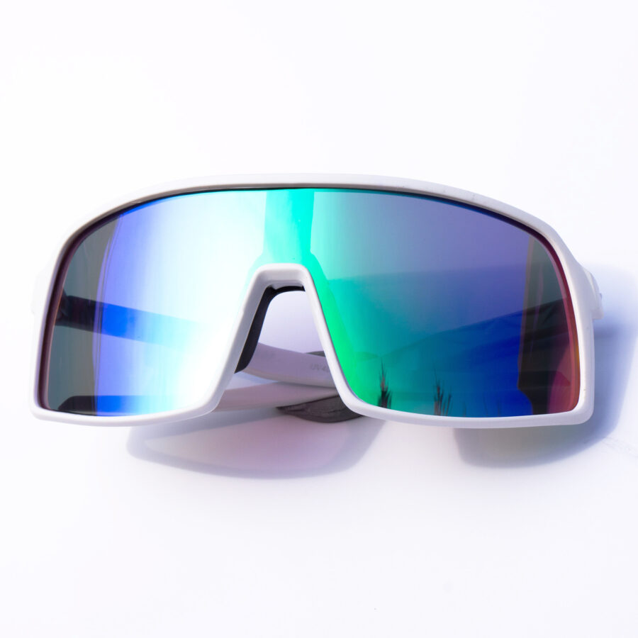 WAVE okulary sportowe polaryzacyjne maska niebieskie lustrzanki