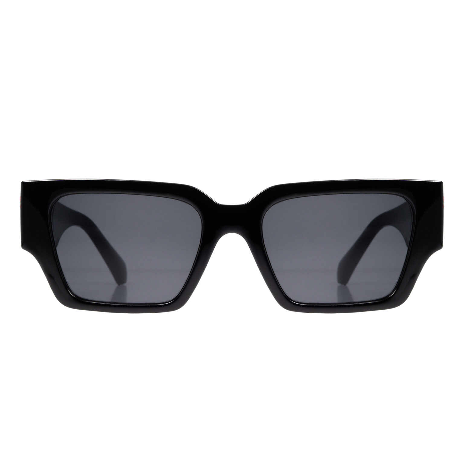 Kwadratowe czarne modne okulary unisex