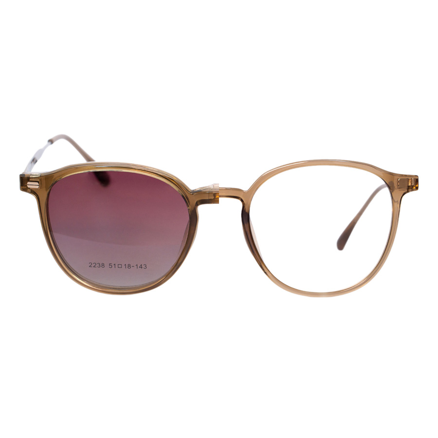 REMI / brązowy / + nakładka polaryzacyjna Clip-on