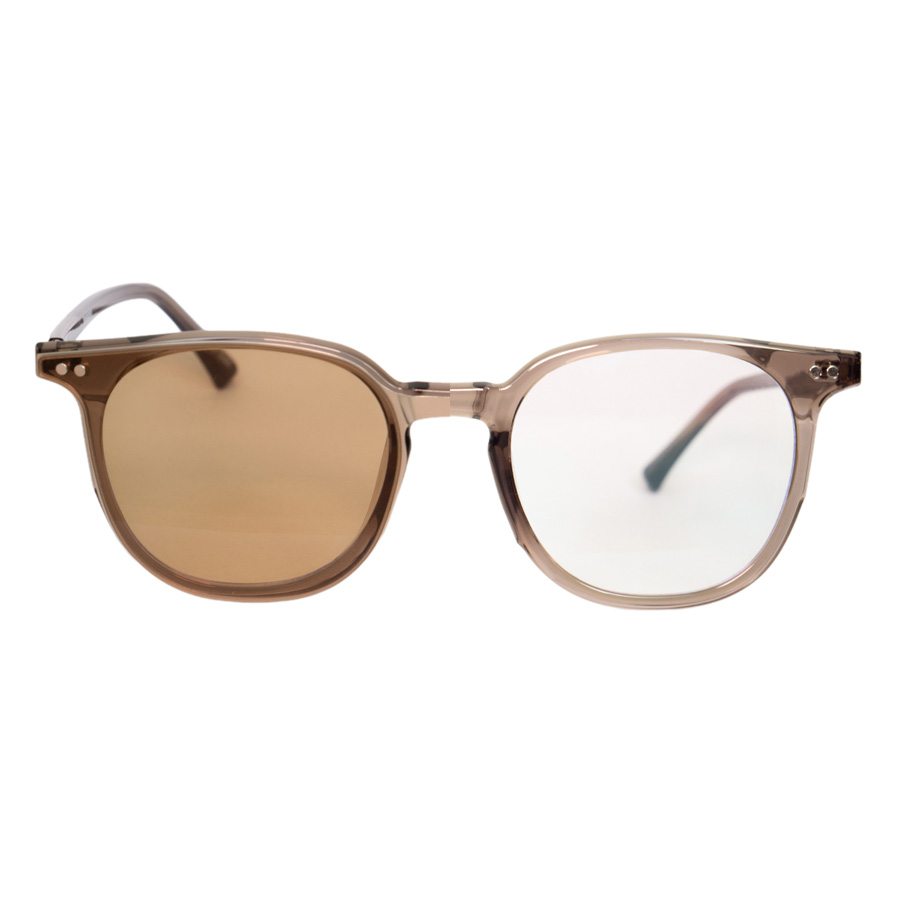 ARLO / brązowy / crystal / + nakładka polaryzacyjna Clip-on fotochromatyczna