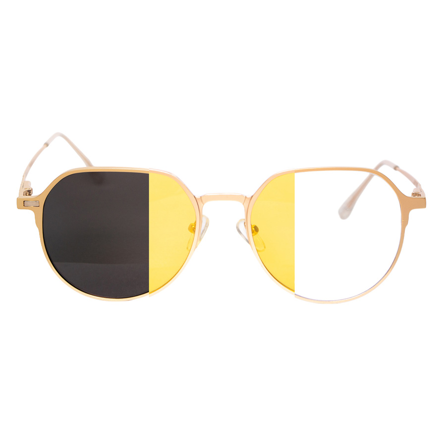 WEZO / złoty / + nakładka polaryzacyjna Clip-on 3w1