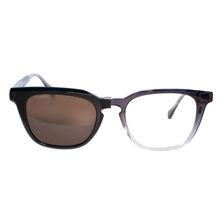 LUCA / granatowy / brązowy / + nakładka polaryzacyjna Clip-on