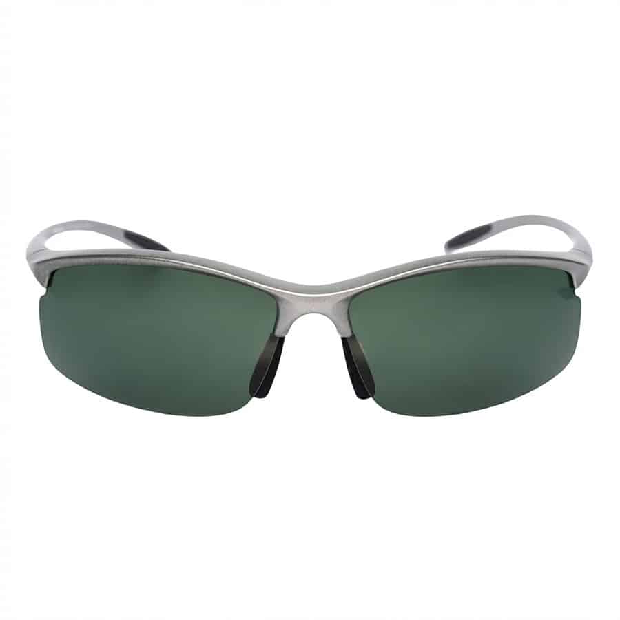 RUNA / srebrny / zielony / polaryzacyjne