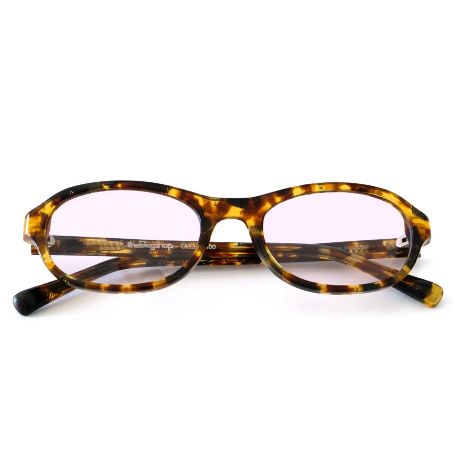 Okulary przeciwsłoneczne typu owalne <br> SOLE MIO Pink Havana - kolekcja acetate