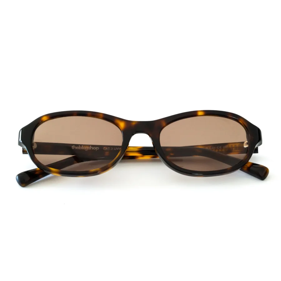 Okulary przeciwsłoneczne typu owalne <br> SOLE MIO Havana - kolekcja acetate
